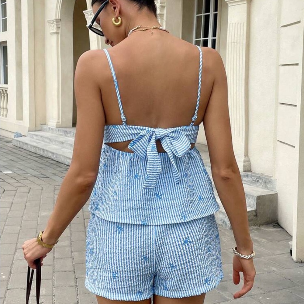 New Blue and White summer Striped Set~ - Picture 5 of 6